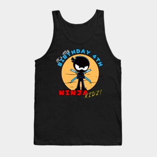 ninja birthday 4th Tank Top